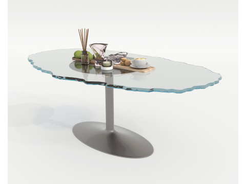 Modern Dining Table and Chairs 43 Modello 3D
