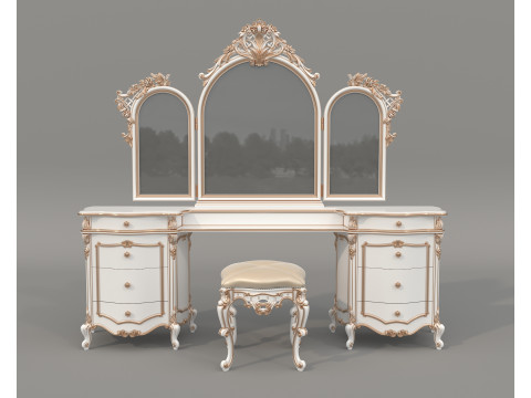 Classic European style Dressing Table 30 Modelo 3D