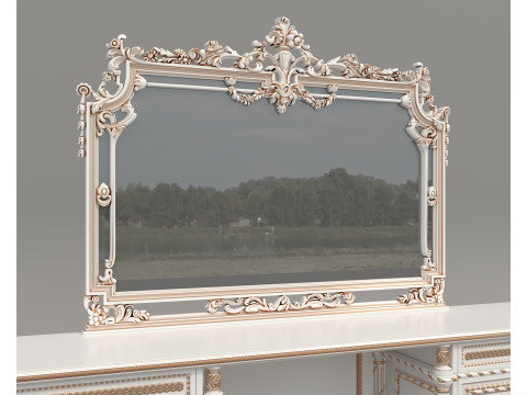 Classic European style Dressing Table 31 3D 模型