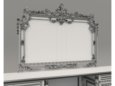Classic European style Dressing Table 31 3D 模型
