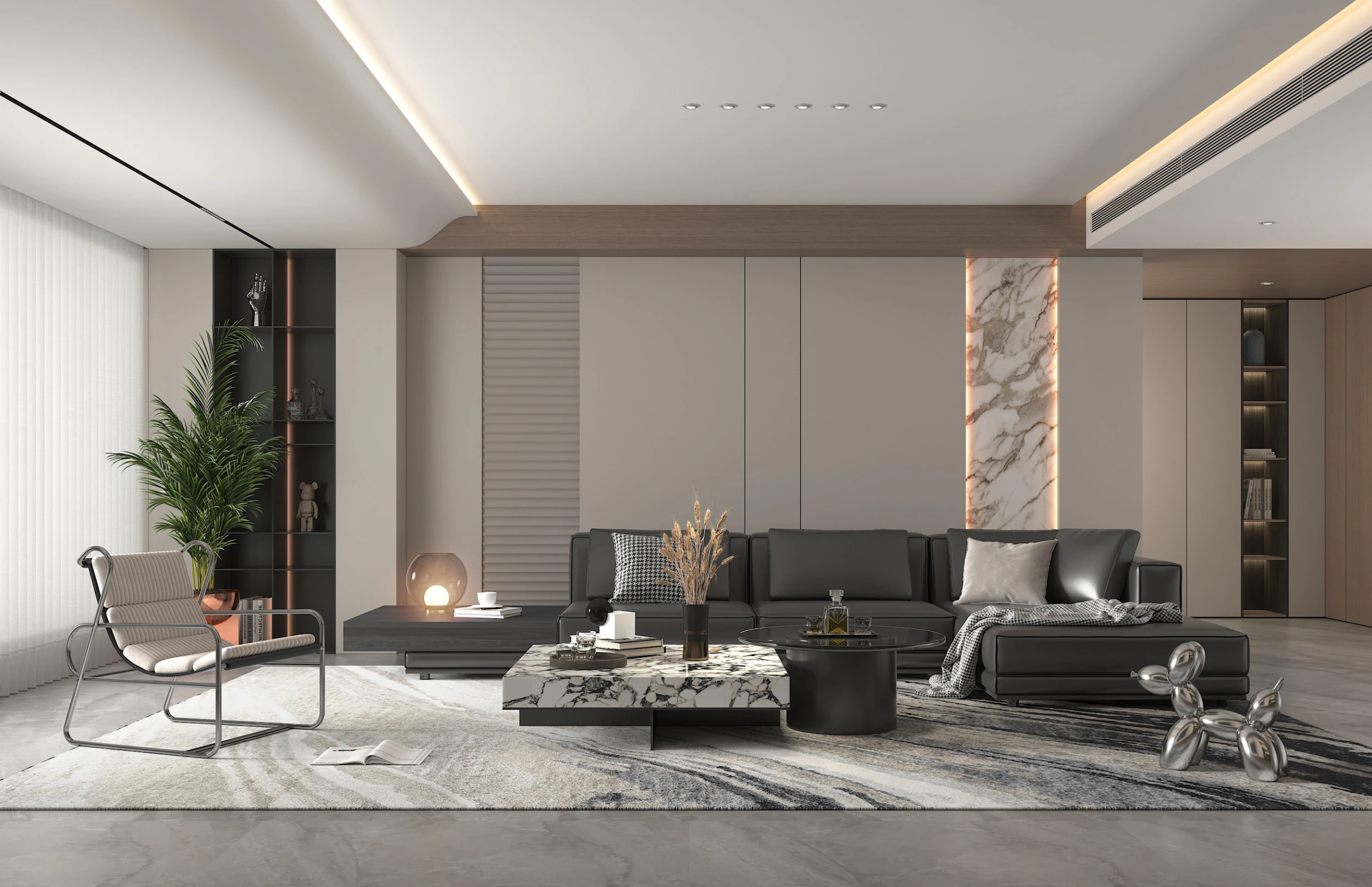 Cena da sala de estar 16 Modelo 3D .c4d .max .obj .3ds .fbx .stl .blend 