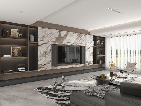 Living Room Scene 16 Modèle 3D