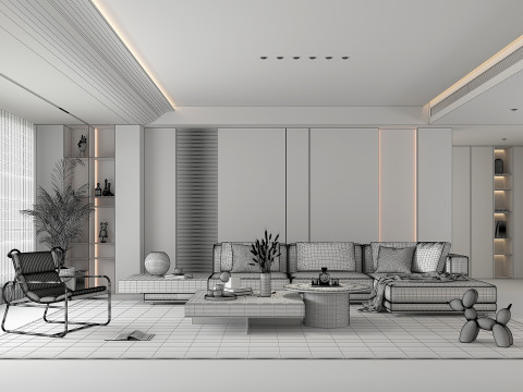 Living Room Scene 16 Modèle 3D