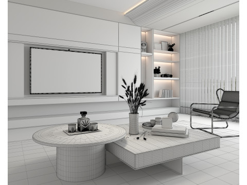 Living Room Scene 16 Modèle 3D
