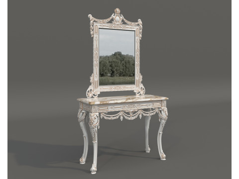 Classic European Style Console Table 3 Modelo 3D