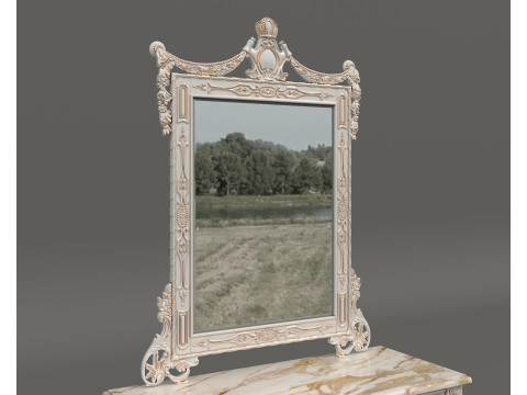 Classic European Style Console Table 3 Modèle 3D