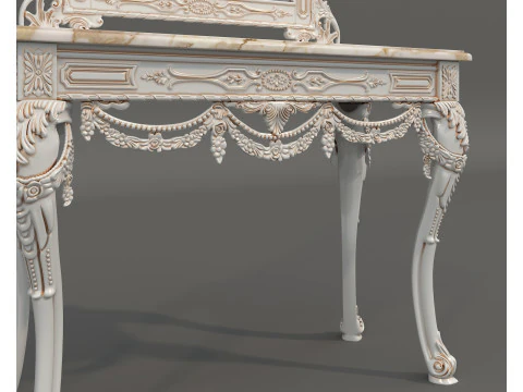 Classic European Style Console Table 3 3D Model