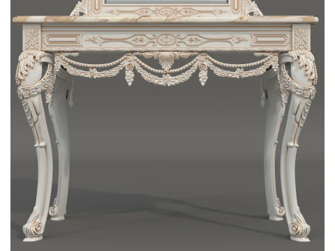 Classic European Style Console Table 3 3D Model