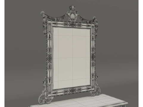 Classic European Style Console Table 3 3D Model