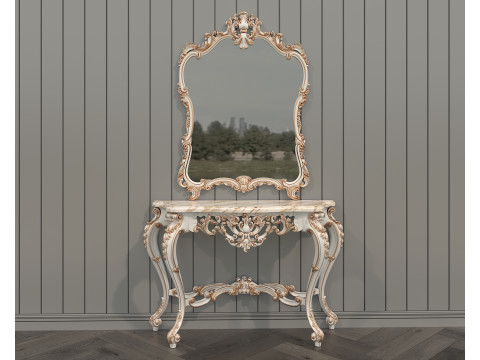 Classic European Style Console Table 4 Model 3D
