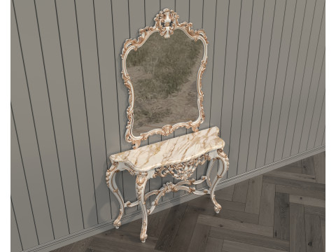 Classic European Style Console Table 4 Model 3D