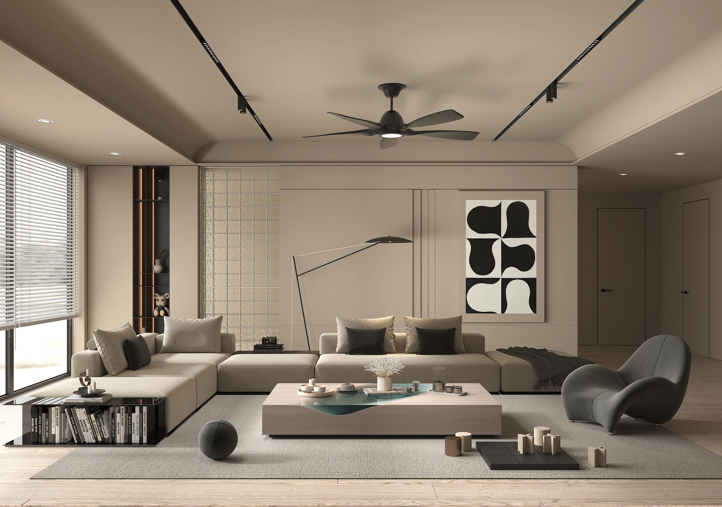 Living Room Scene 17 3D Model .c4d .max .obj .3ds .fbx .stl .blend 