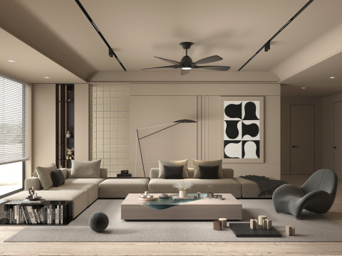 Living Room Scene 17 3D 모델