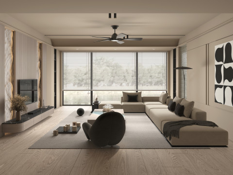 Living Room Scene 17 3D Model