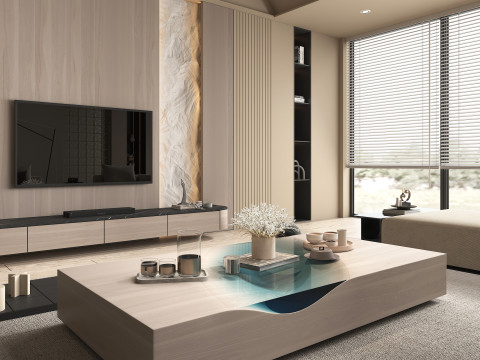 Living Room Scene 17 3D Model