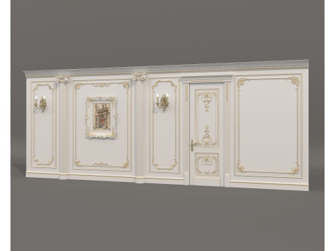 Wall Molding in Classic French Style 50 3D Model
