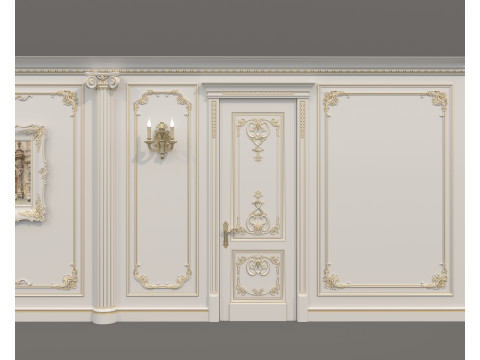 Wall Molding in Classic French Style 50 3D Model