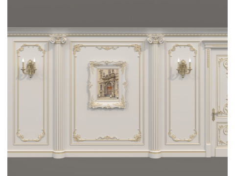 Wall Molding in Classic French Style 50 3D Model