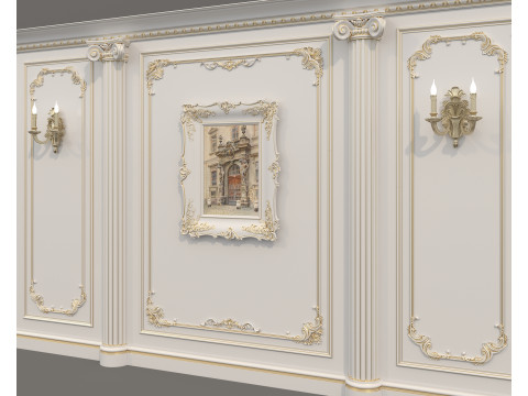Wall Molding in Classic French Style 50 3D Model