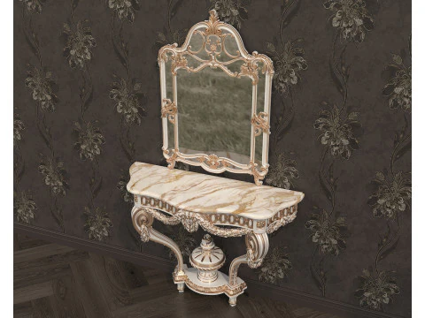 Classic European Style Console Table 6 3D Model