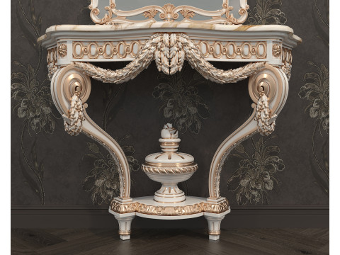 Classic European Style Console Table 6 3D Модель