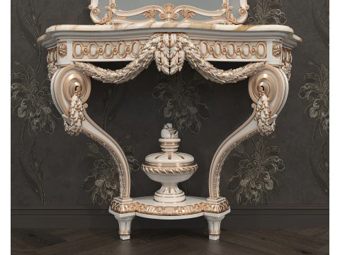 Classic European Style Console Table 6 3D Model