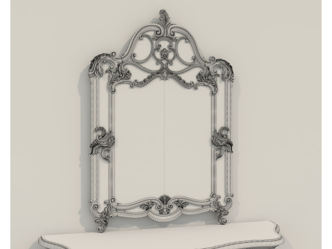 Classic European Style Console Table 6 3D Модель