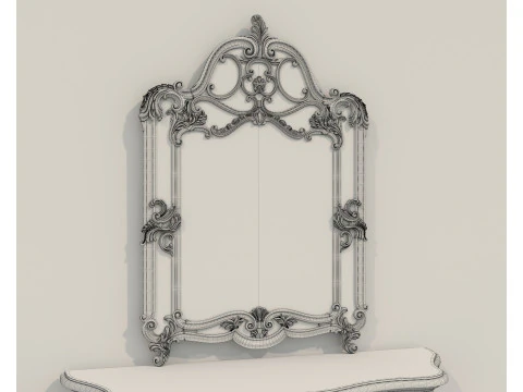 Classic European Style Console Table 6 3D Model