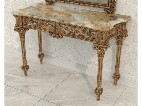 Classic European Style Console Table 7 3D Model