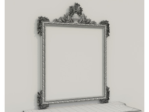Classic European Style Console Table 7 3D Model