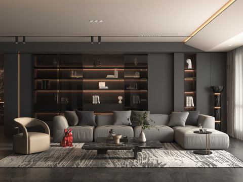 Living Room Scene 18 3D 모델