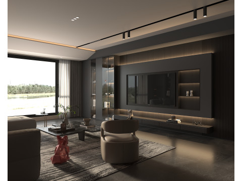 Living Room Scene 18 3Dモデル