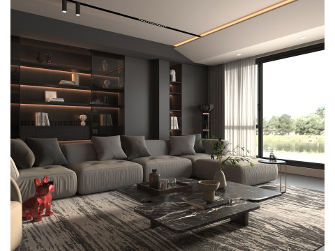 Living Room Scene 18 3Dモデル