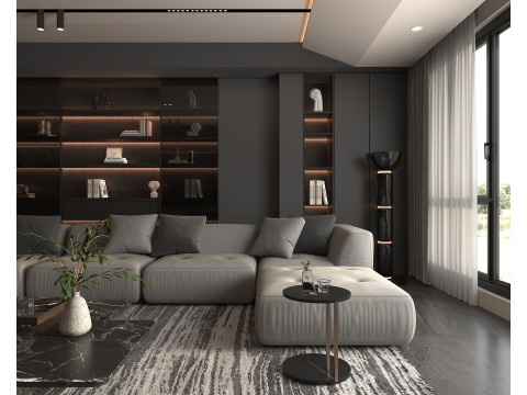 Living Room Scene 18 3Dモデル