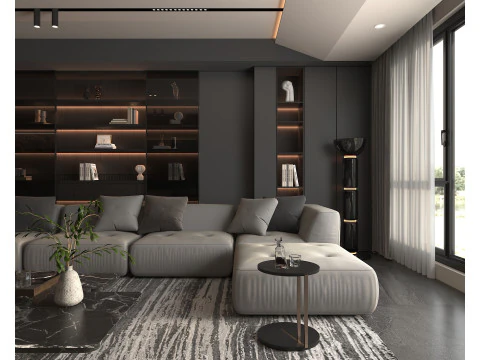 Living Room Scene 18 3D Model