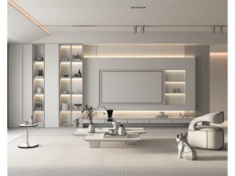 Living Room Scene 18 3Dモデル