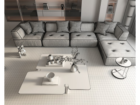 Living Room Scene 18 3Dモデル