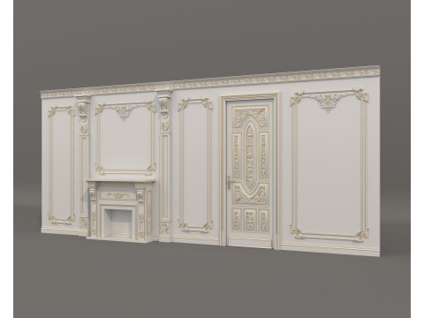 Wall Molding in Classic French Style 51 Modello 3D