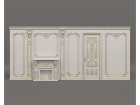 Wall Molding in Classic French Style 51 Modello 3D