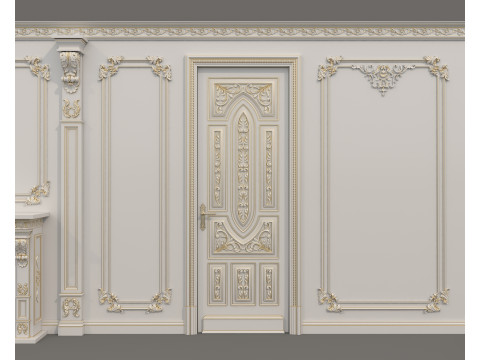 Wall Molding in Classic French Style 51 Modello 3D