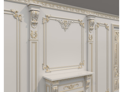 Wall Molding in Classic French Style 51 Modello 3D
