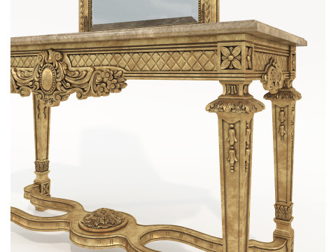 Classic European Style Console Table 8 Modelo 3D