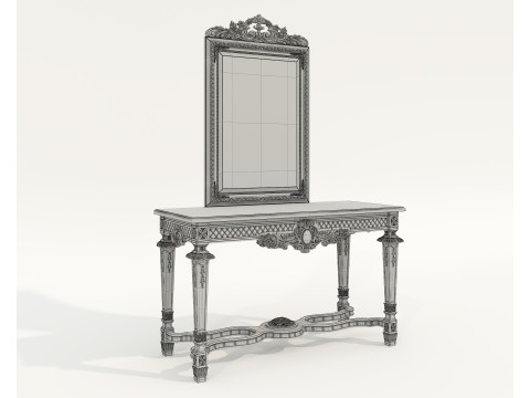 Classic European Style Console Table 8 Modelo 3D