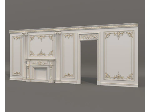 Wall Molding in Classic French Style 52 3D Model