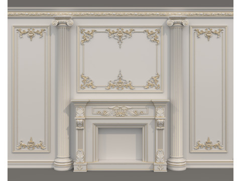 Wall Molding in Classic French Style 52 3D Модель