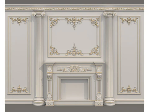Wall Molding in Classic French Style 52 3D Model