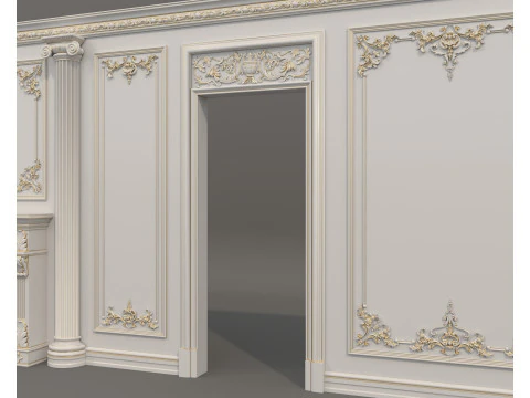 Wall Molding in Classic French Style 52 3D Model