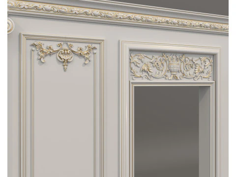 Wall Molding in Classic French Style 52 3D Model