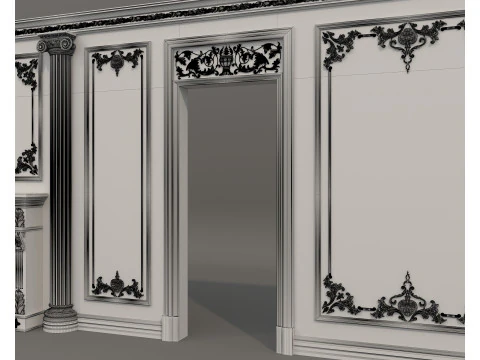 Wall Molding in Classic French Style 52 3D Model