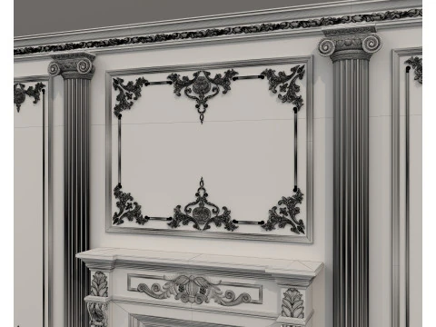 Wall Molding in Classic French Style 52 3D Model